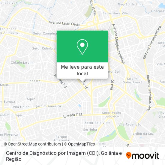 Centro de Diagnóstico por Imagem (CDI) mapa