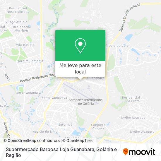 Supermercado Barbosa Loja Guanabara mapa