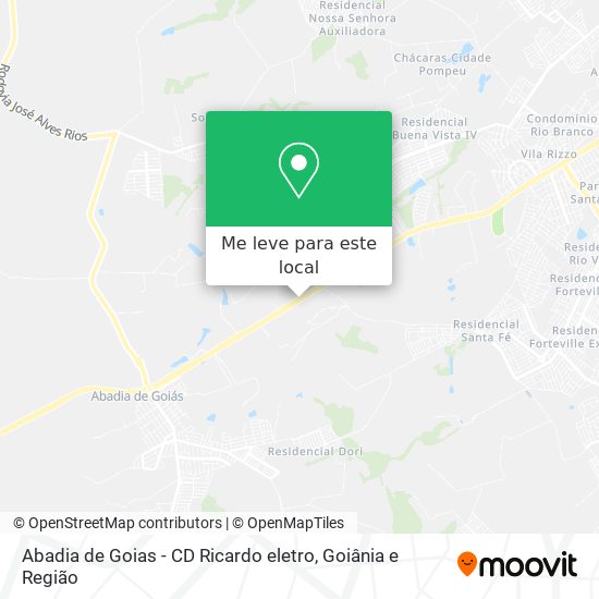 Abadia de Goias - CD Ricardo eletro mapa