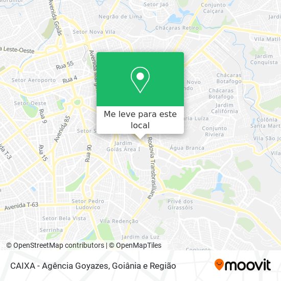 CAIXA - Agência Goyazes mapa