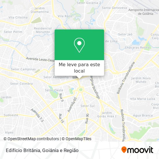 Edifício Britânia mapa