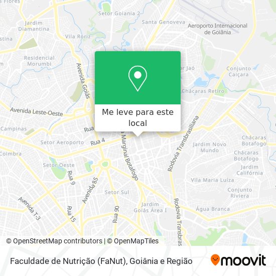 Faculdade de Nutrição (FaNut) mapa