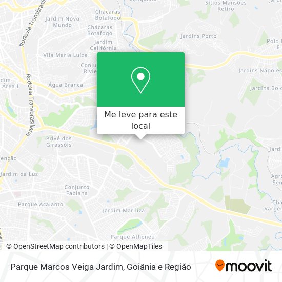 Parque Marcos Veiga Jardim mapa