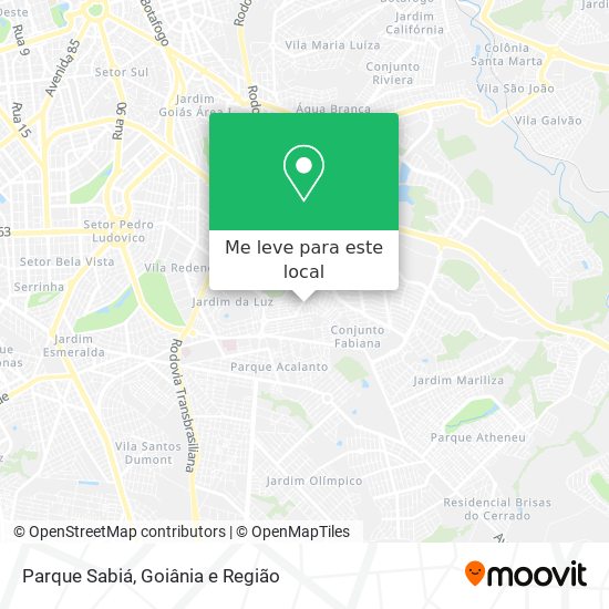 Parque Sabiá mapa