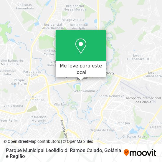 Parque Municipal Leolidio di Ramos Caiado mapa