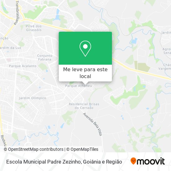Escola Municipal Padre Zezinho mapa