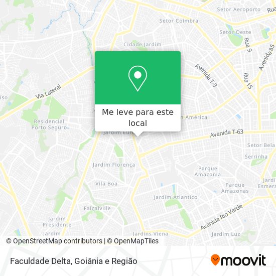 Faculdade Delta mapa