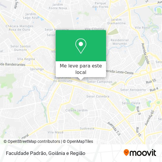 Faculdade Padrão mapa