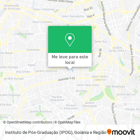 Instituto de Pós-Graduação (IPOG) mapa