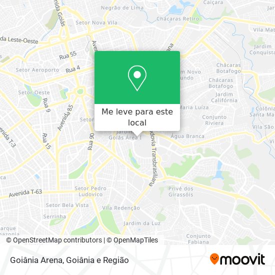 Goiânia Arena mapa
