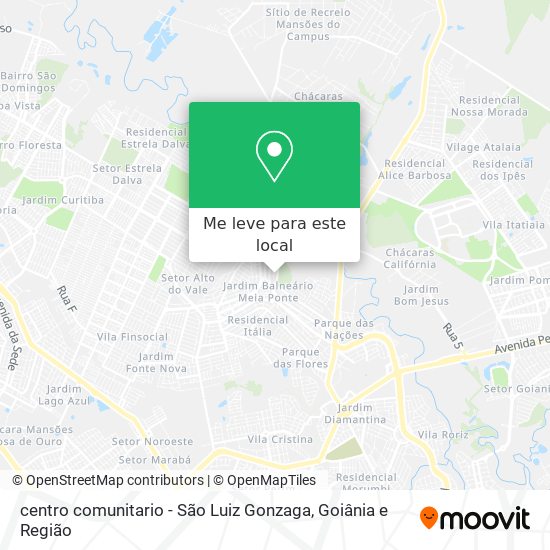 centro comunitario - São Luiz Gonzaga mapa