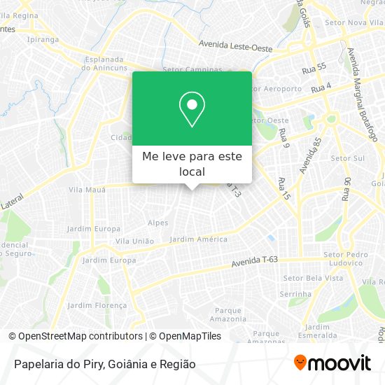 Papelaria do Piry mapa