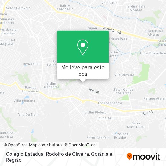 Colégio Estadual Rodolfo de Oliveira mapa