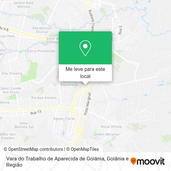 Como chegar até Vara do Trabalho de Aparecida de Goiânia em ...