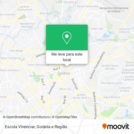 Escola Vivenciar mapa