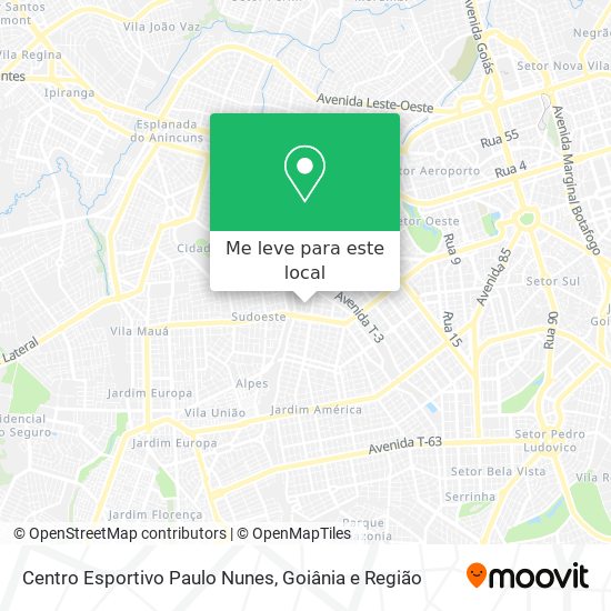 Centro Esportivo Paulo Nunes mapa