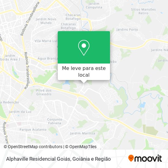 Alphaville Residencial Goiás mapa