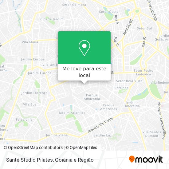 Santé Studio Pilates mapa