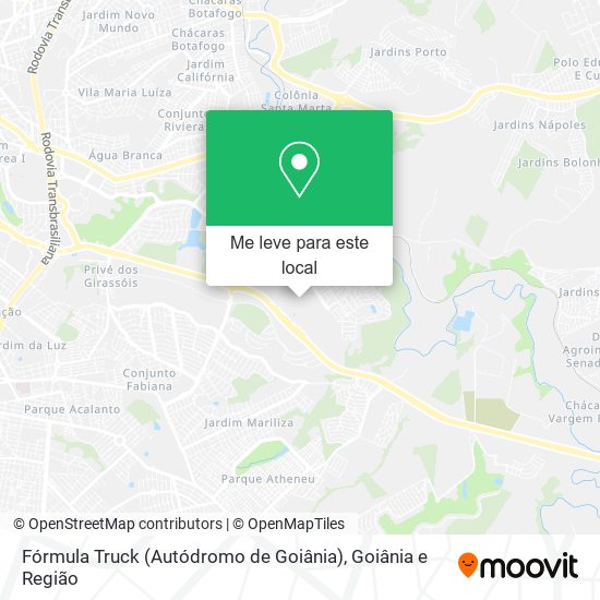 Fórmula Truck (Autódromo de Goiânia) mapa