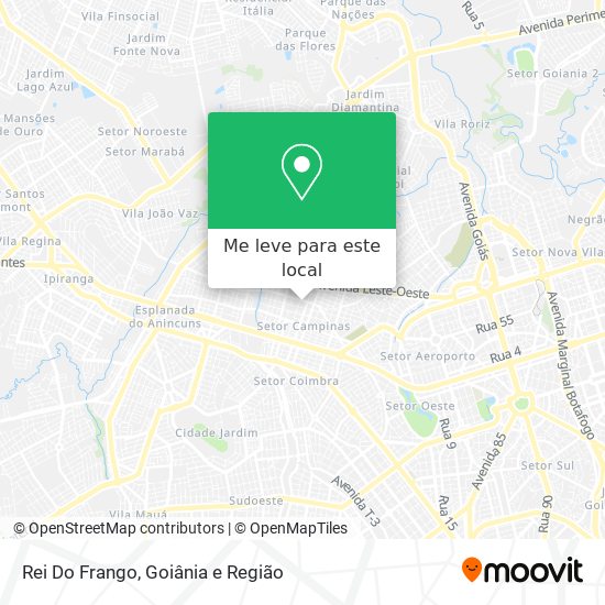 Rei Do Frango mapa