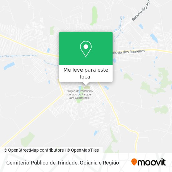 Cemitério Publico de Trindade mapa