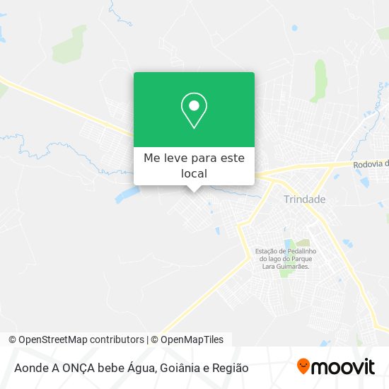 Aonde A ONÇA bebe Água mapa
