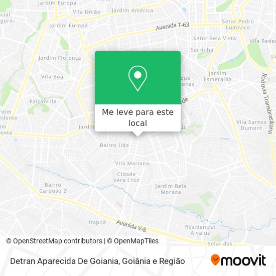 Detran Aparecida De Goiania mapa