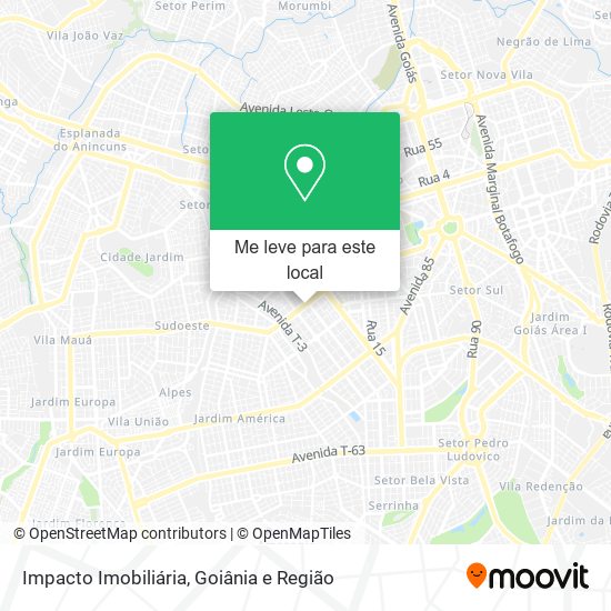 Impacto Imobiliária mapa