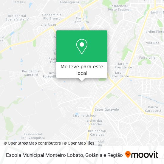 Escola Municipal Monteiro Lobato mapa