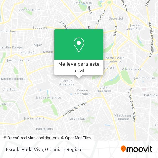 Escola Roda Viva mapa