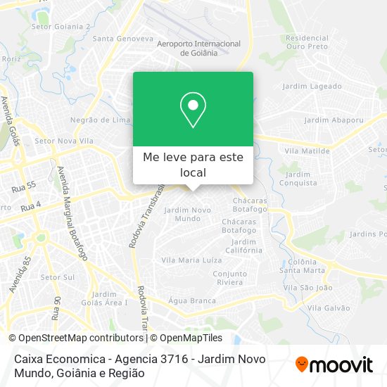 Caixa Economica - Agencia 3716 - Jardim Novo Mundo mapa