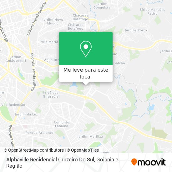 Alphaville Residencial Cruzeiro Do Sul mapa