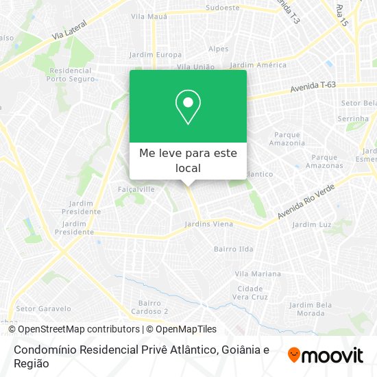 Condomínio Residencial Privê Atlântico mapa