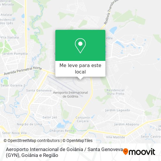 Aeroporto Internacional de Goiânia / Santa Genoveva (GYN) mapa