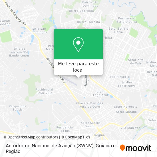 Aeródromo Nacional de Aviação (SWNV) mapa