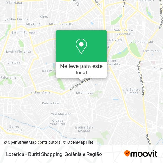 Lotérica - Buriti Shopping mapa