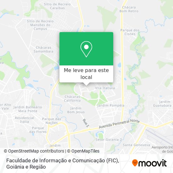 Faculdade de Informação e Comunicação (FIC) mapa