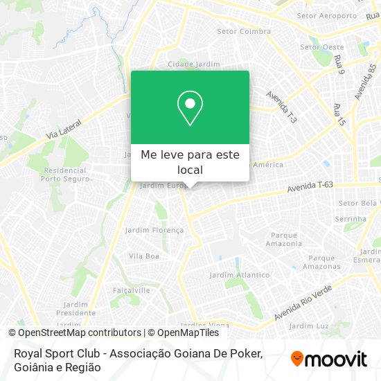 Royal Sport Club - Associação Goiana De Poker mapa