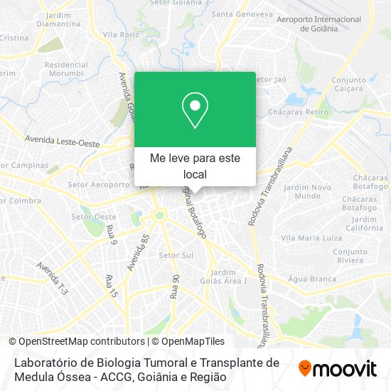 Laboratório de Biologia Tumoral e Transplante de Medula Óssea - ACCG mapa