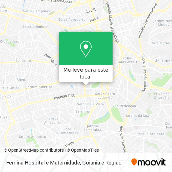 Fêmina Hospital e Maternidade mapa