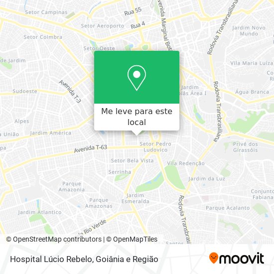 Hospital Lúcio Rebelo mapa