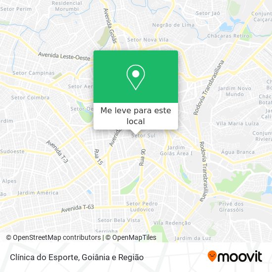 Clínica do Esporte mapa