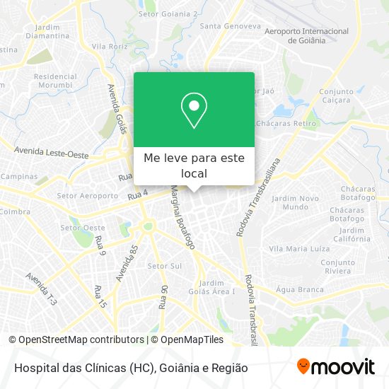 Hospital das Clínicas (HC) mapa