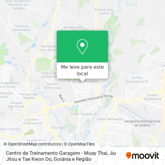 Centro de Treinamento Garagem - Muay Thai, Jiu Jitsu e Tae Kwon Do mapa