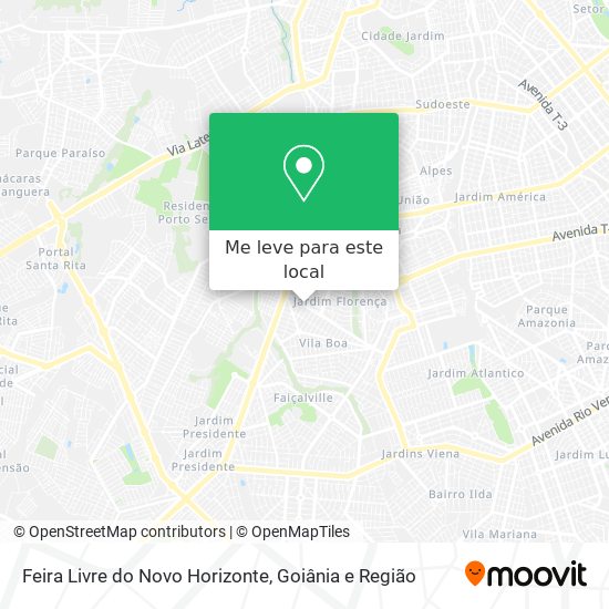 Feira Livre do Novo Horizonte mapa