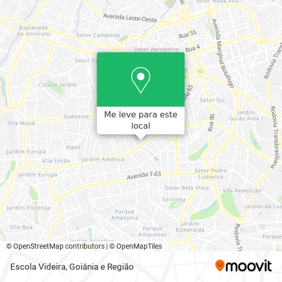 Escola Videira mapa