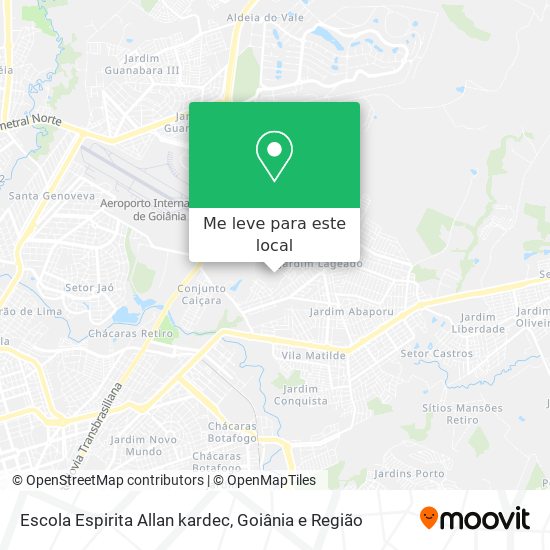 Escola Espirita Allan kardec mapa