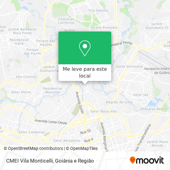 CMEI Vila Monticelli mapa