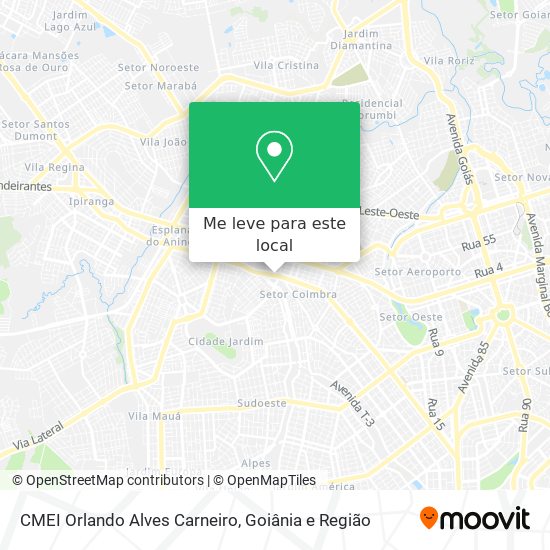 CMEI Orlando Alves Carneiro mapa