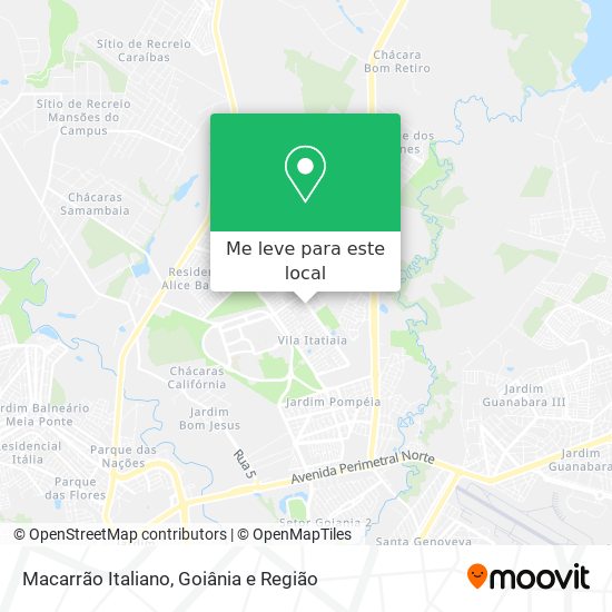 Macarrão Italiano mapa